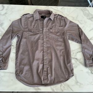 Hurley Men’s long sleeve button shirt